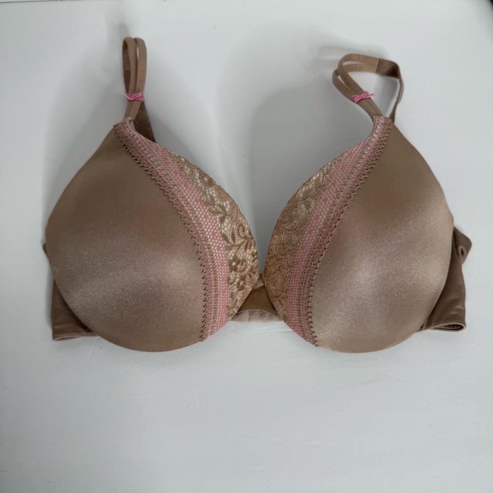 Warner's Tan and Pink Comfort Bra 01326s Size 36C